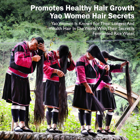 Rice Water For Hair Growth Serum: Hair Loss Treatments For Women And Men - For Dry Damaged Hair With Castor Oil Ginger And Fermented Rice - Hair G...