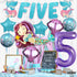 KatchOn Shiny Mermaid 5th Birthday Decorations - Pack of 9 | Mermaid Balloons, Banners, Party Decorations...
