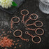 Hotop 360 Pcs Key Rings for Crafts Keychain Making Kit Including 90 Open Jump Rings Connectors,180 Small Screw Eye Pins Hooks for DIY Keychain Sup...