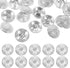 MILISTEN 30pcs Round Metal Hollow Out Button Coat Buttons Flat Buttons Jacket Button Trousers Buttons Sewing Buttons Silver 20mm...