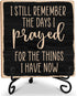 Inspirational Gifts for Women Men, Christian Wooden Sign Decor with Iron Stand, Religious Wood Decorations for Home Office Room Kitchen Tabletop D...