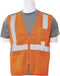 ERB Delta Plus WELS363P S363P Class 2 Zipper Mesh Vest with Pockets, Hi Viz Orange, X-Large...