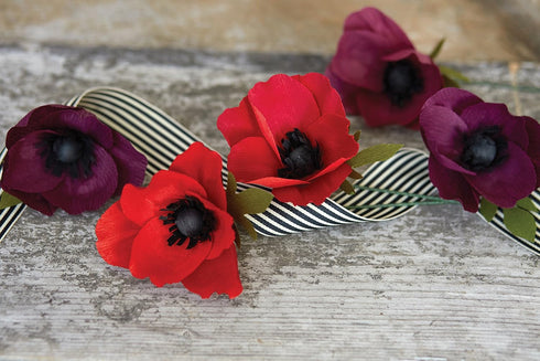 Lia Griffith Double Sided Crepe Paper Folds Roll, 6.7-Square Feet, Sangria and Aubergine, Cherry and Raspberry...