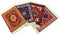 Set of 4 Rug Table Coasters – Oriental Design Fabric Carpet Drink Mats Absorbent Kitchen and Dining Accessories, Spill & Drip Protection, Rectangu...
