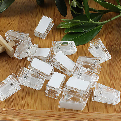 120 pcs Self-Adhesive Clips Wall Tapestry Clips Plastic Sticky Hanging Spring Photo Clips Poster Clips for Office Home Poster Photo Halloween Chri...