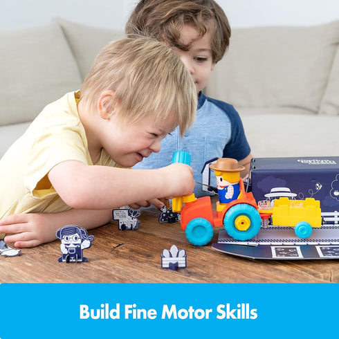 Educational Insights Design & Drill Bolt Buddies Tractor Take Apart Toy with Screwdriver Tool, Preschool STEM Toy, Gift For Boys & Girls, Ages 3+...