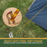 Camping Tent Stakes - Heavy Duty Tent Pegs Outdoor, Metal Tarp Spikes and Inflatable Tent Pole Pins 6 Pack...