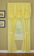 Today's Curtain, Orleans Scallop Curtain, Buttercup 45" Panel Pair and Tieback,4-Piece-Set, 60" W x 45" L, Buttercup...