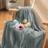 inhand Grey Leaves Pattern Throw Blanket for Couch, Super Soft Flannel Cozy Lightweight Fuzzy Blankets for Women, 50 x 60 Inches...