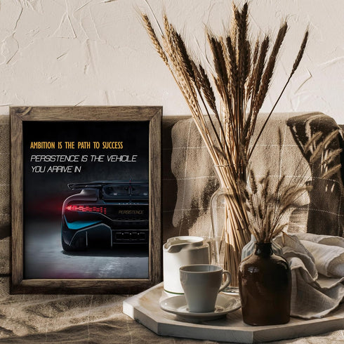 Posterizer 1 pcs-daily reminder- Ambition is the path to success-Motivational & Inspirational Art-Workplace & Office Art-Decor for Home & Office- ...