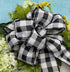 Value Ribbon Cambridge 2.5" X 50 YD Wired Buffalo Gingham Ribbon for Gift Wrapping, Black and White Plaid Ribbons for Crafts, Party Decorations an...
