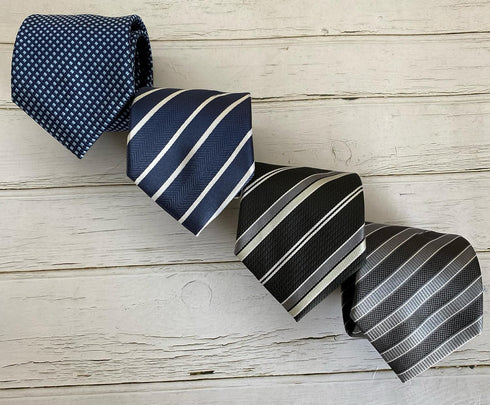 KissTies Mens Necktie Classic Striped Tie For Men In Gift Box...