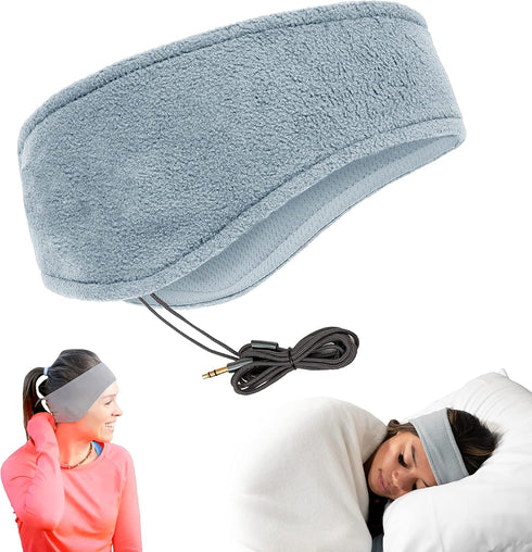 CozyPhones Sleep Headphones - Over Ear Headphones from Ultra Thin Cool Mesh Wired for Side Sleepers, Meditation, Running, Laptop, and Phone - Gray...