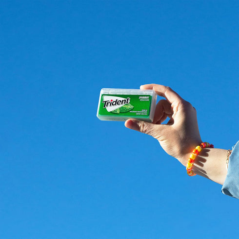 Trident Spearmint Sugar-Free Chewing Gum, 6 Pocket Packs of 28 Pieces (168 Total Pieces)...