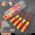 Amartisan 1000V Insulated Electrician Screwdriver Set 6-Piece, 3 Phillips and 3 Slotted Tips Professional Cushion Grip Screwdriver Set...
