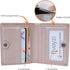 Bveyzi Ultra Slim Small Leather Women Wallet Rfid Blocking Tiny Thin Bifold Pocket Ladies Purse(Rose Gold)...