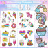 Gem Painting Kit for Kids, 24 Pieces DIY Painting Stickers, 4 Suncatchers and DIY Painting Tools to Create Your Own Diamond Stickers Cute Art Craf...