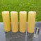 4 Pack Outdoor Flameless Pillar Candles with Remote and Timer Battery Operated Waterproof Electric LED Candle Set for Home Décor Halloween Party W...