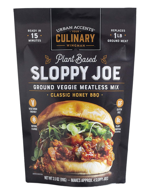 Urban Accents Plant Based Meatless Mixes – Gluten Free Plant Based Protein & Seasoning Blends – Vegetarian Korean BBQ Mix, Sloppy Joe Mix & Taco M...