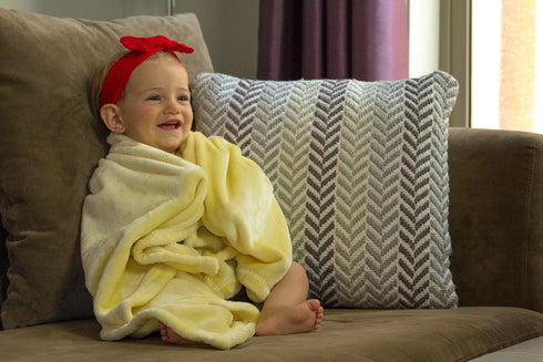 Luxuriously Soft Baby Blanket - Youthful Yellow - 30" x 40" - Super Soft Blanket for Girls and Boys | Receiving Blanket | Ideal for Newborns, Crib...