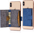 | Stick On Cell Phone Wallet and Card Holder for Phone Case | iPhone Compatible(Blue Grey)......