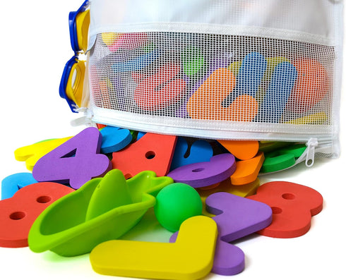 Comfylife Mesh Bath Toy Holder Organizer – The Perfect Corner Bathtub Toy Storage & Bathroom or Shower Caddy – This Multi-use Net Bag Makes Baby B...