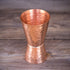 Copper jigger lacquered for the shine and to prevent tarnish. - Double 1oz/2oz copper measuring jigger for cocktail mixing. - Solid hammered coppe...