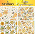 Bolsome 12 Sheets 28 * 20 Inches Bee Wrapping Paper Honeycomb Sunflower Honeybee Patterned Gift Wrap Paper for Baby Shower Spring Holiday Birthday...