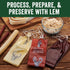 LEM Products Clear Smoked Collagen Casings, 19mm, Edible Sausage Casings, Stuffs Approximately 16 Pounds Per Pack, Great for Snack Sticks, Hot Dog...