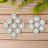 50 pcs Rhinestone Embellishments Crystal Button Silver Flatback DIY Craft for Flower Headband Dress Decoration Accessory 12mm (Silver Back Pearl)...