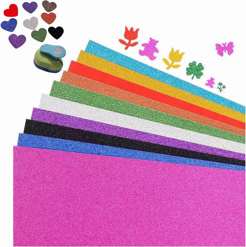 20 Sheets Gold Glitter Cardstock, 250gsm/92lb A4 Sparkly Paper for Making Cards, Invitations, Paper Crafts, Party Decoration...