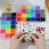 24 Colors Pony Beads for Bracelets, 6x9mm Large Plastic Pony Beads Set Kandi Beads Friendship Bracelet Making Kit for DIY Crafts and Jewelry Makin...