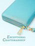 Women's Wallet Credit Card Holder Money Pockets Big Wristlet Wallet Case Coin Money Clip Organizer Purse with RFID Blocking Large Capacity with Zi...
