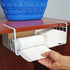 Southern Homewares 15-Inch Easy Install White Wire Under-Cabinet Hanging Basket Shelf Organizer – Storage Rack for Kitchen, Pantry, and Bathroom...