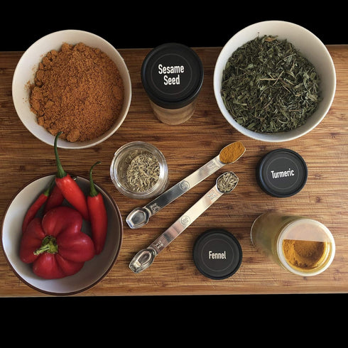 AllSpice Stainless Steel Double Sided Measuring Spoon- 1/2 Teaspoon and 1/4 Teaspoon...
