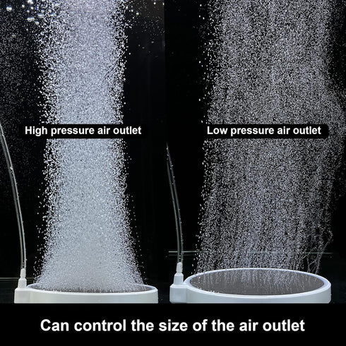 boxtech Air Stones for Fish Tank - 3.2 Inch Aquarium Ultra-High Dissolved Oxygen Diffuser Bubbler, Nano Oxygen Aerator Stone for 30-70 Gallon Hydr...