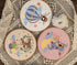 Ebherys Level 3 Hand Embroidery kit for Adults Advanced Level not Cross Stitch 3 Sets a Pack, Needle Threader Wood Hoops DIY Instructions (Lovely ...