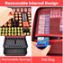 casmilee Battery Organizer & Storage Case with Tester for 162+ AA AAA 4A C D 9V 3V Lithium LR44 CR2 CR123 CR1632 CR2032 18650 Button - Batteries N...