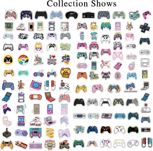 Gaming Video Game Stickers?150Pcs?Gifts Gamepad Merch Party Supplies Decor Decals Vinyl for Laptop Computer Waterbottle Phone Teens Girls....