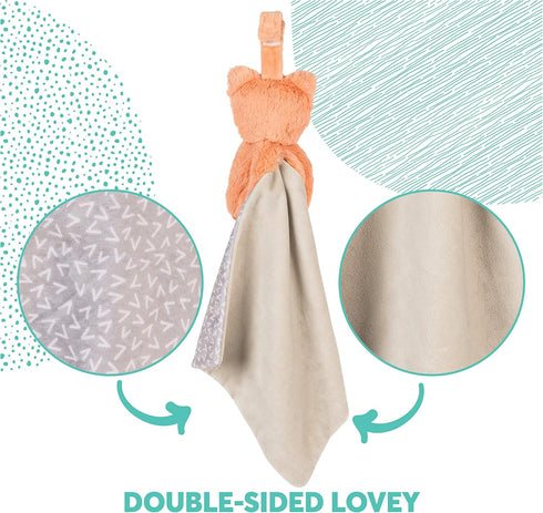 GUND Baby Lil’ Luvs Tuck-Away Lovey, Emory Fox, Ultra Soft Animal Plush Toy with Built-in Baby Blanket for Babies and Newborns...