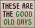 Posterizer 1 pcs-These Are the Good Old Days-Fun uplifting quote 2-Miscellaneous-Quotes and Poems-Living Room Bedroom Decor- unframed wall art...