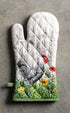 Maison d' Hermine Oven Gloves 100% Cotton Oven Mitt Heat Resistant BBQ Cooking Gloves with Loop, Grilling, Microwave, Handling Hot Pans, Basse Cou...