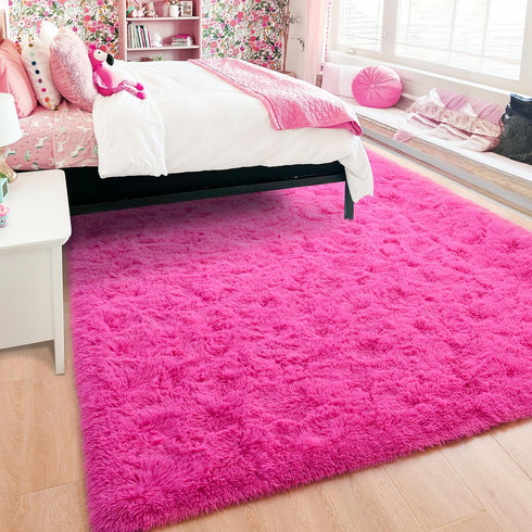 ISEAU Fluffy Rug Carpets Soft Shaggy Area Rugs Indoor Floor Mats for Kids Room Fuzzy Carpet Dorm College Apartment Mat Bedside Rug for Boys Girls ...