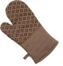 Sticky Toffee Oven Mitt and Pot Holder Set of 3 – Brown Non-Slip Silicone Kitchen Hot Pads and Mitts, 100% Cotton Shell, Oeko-Tex Cotton...