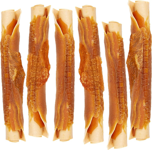 DreamBone Triple Flavor Rolls 6 Count, Rawhide-Free Chews for Dogs...