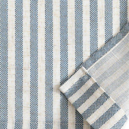 Vangao Kitchen Valance Linen Stripe Short Curtain Farmhouse Country Rustic Pinstripe Tickingstripe Light Filtering Rod Pocket Window Topper Treatm...