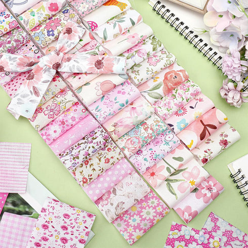 100 Pcs Cotton Fabric Patchwork Quilting Strips 2.56 Inch Precut Patchwork Roll Japanese Style Cotton Fabric Quilting Fabric Strips Craft for DIY ...