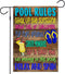 Pool Rules Garden Flag Vertical Double Sided Burlap Spring Summer Yard Outdoor Decor Home Decor (12.5 x 18, Pool Rules)...