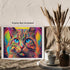 Posterizer 1 pcs- psychedelic funky hippie colorful cat 4-Fantasy & Fiction Art-Retro Art- Living Room Bedroom Decor- unframed wall art...