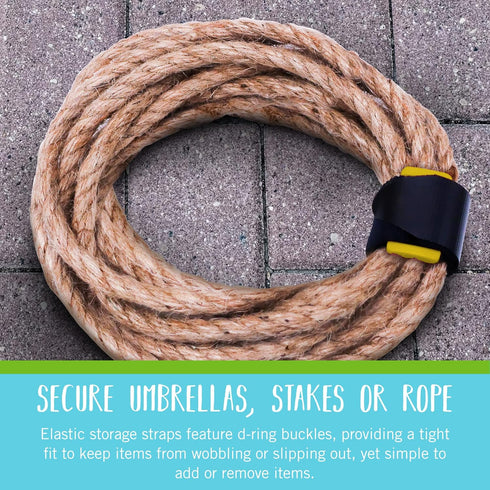 VELCRO Brand Garden Series Elastic Straps | Versatile Ties to Bundle Stakes, Tool Handles, Wrap Fencing, Camping Gear or Supplies | Adjustable and...